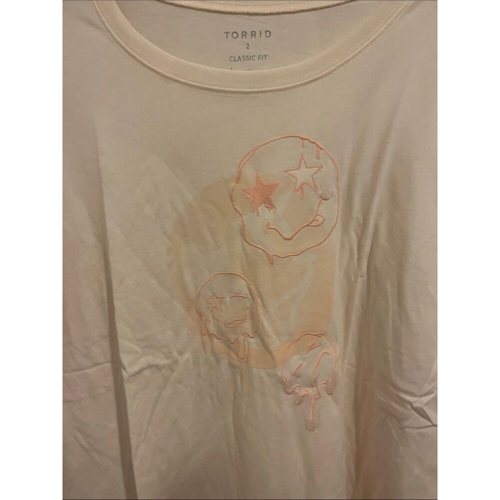 Torrid Smiley Doodles Classic Fit long sleeve tshirt - Picture 7 of 7